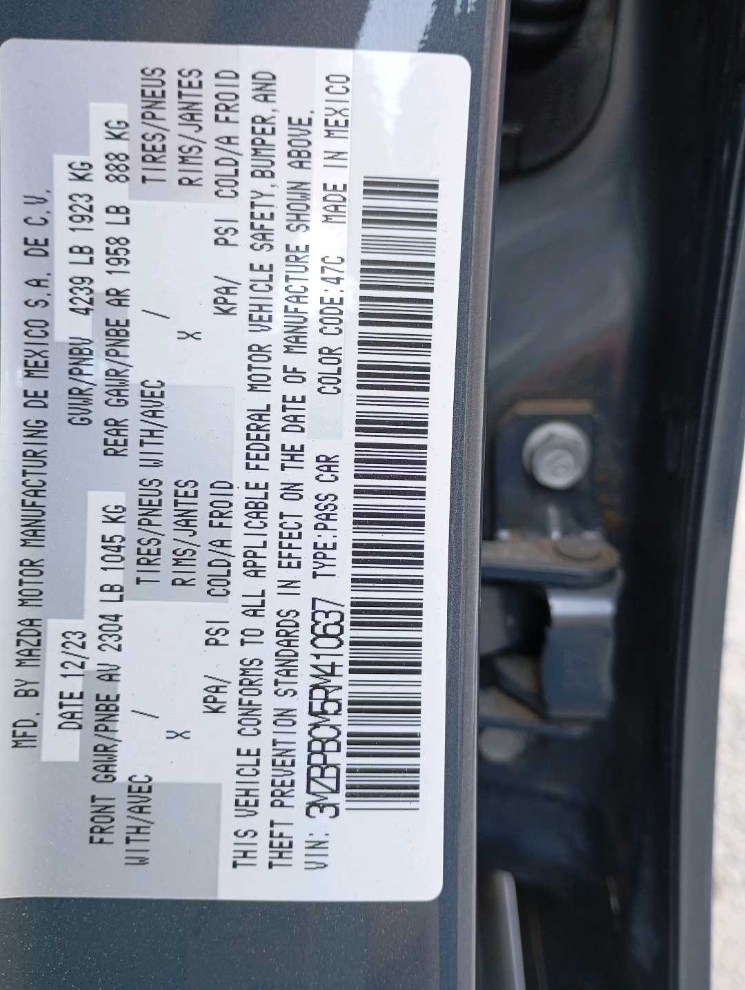 2024 Mazda 3 SEL Convenience thumbnail 11