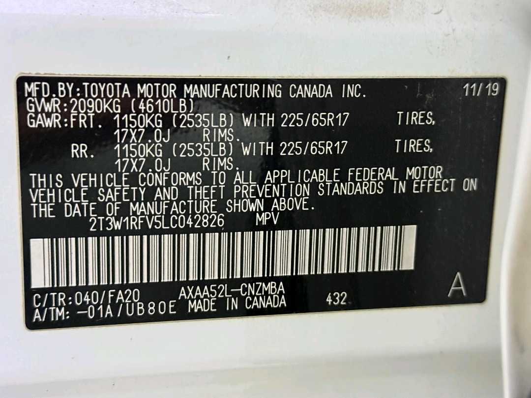 2020 Toyota Rav4 XLE thumbnail 11