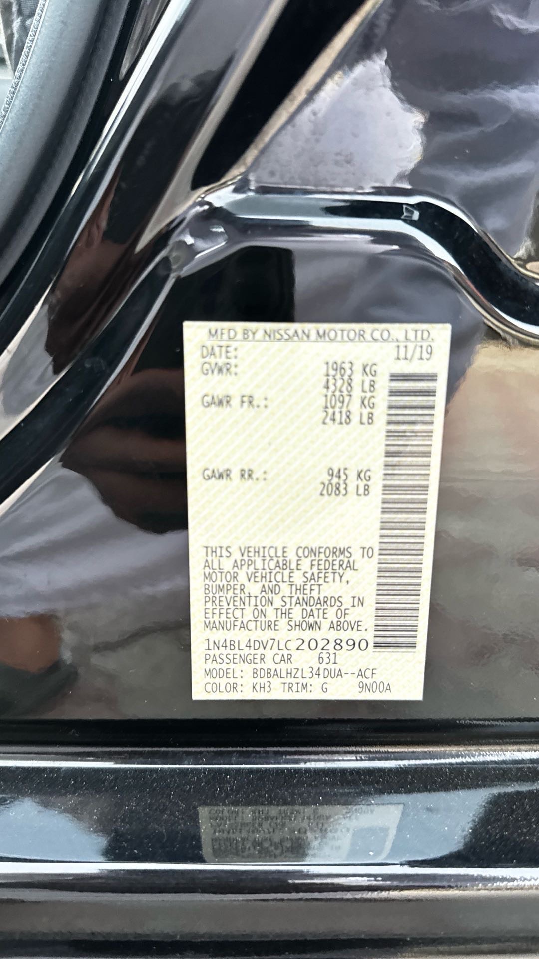 2020 Nissan Altima SL thumbnail 8