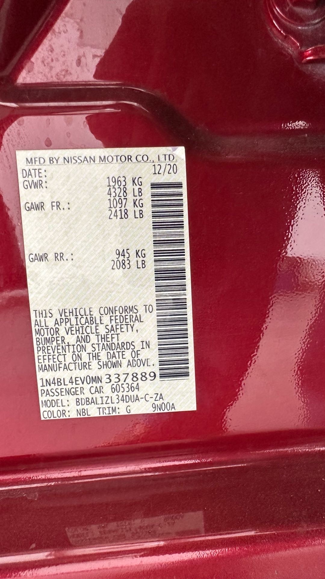 2021 Nissan Altima SL thumbnail 25