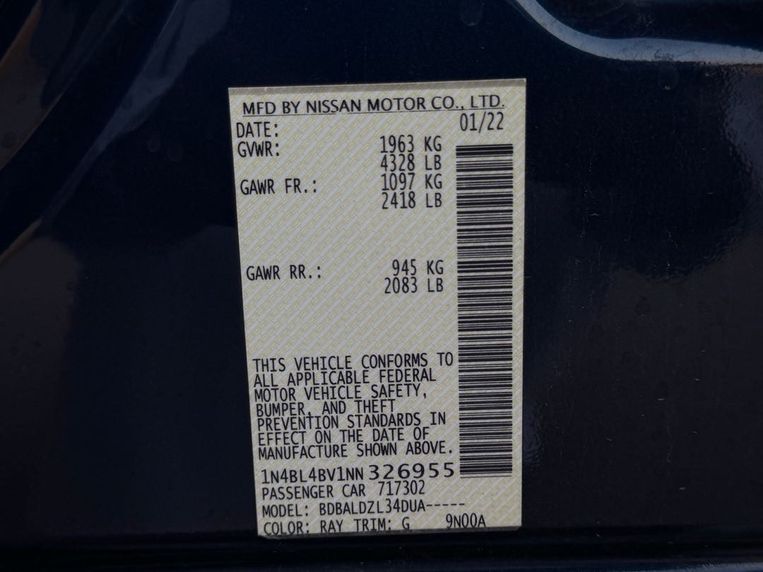 2022 Nissan Altima S thumbnail 11