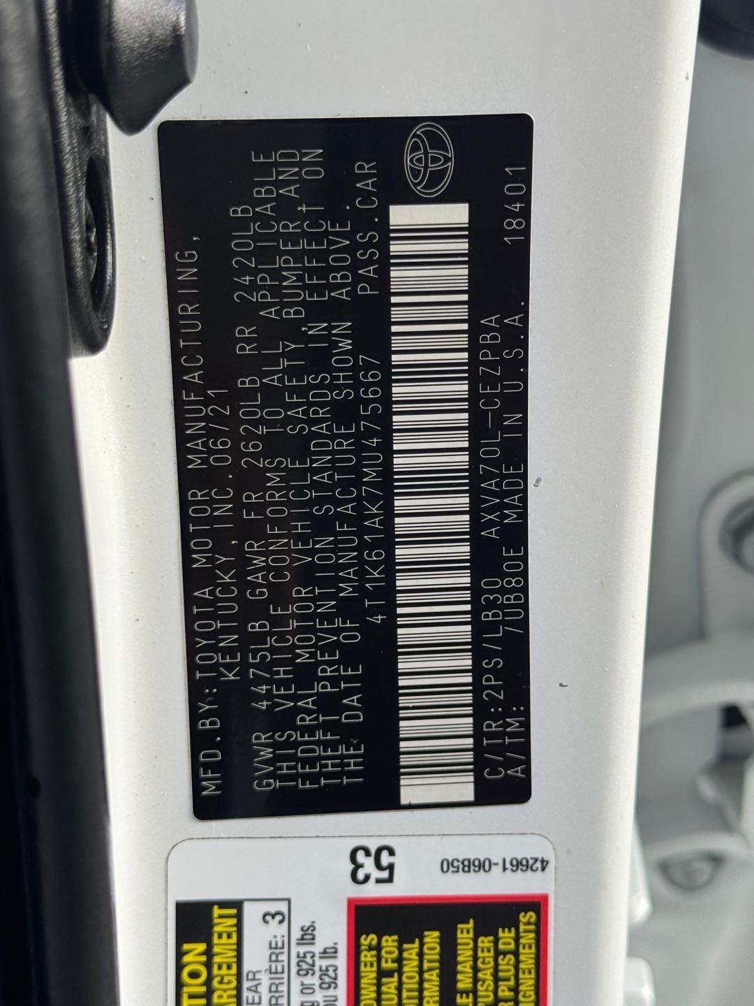 2021 Toyota Camry XSE thumbnail 12