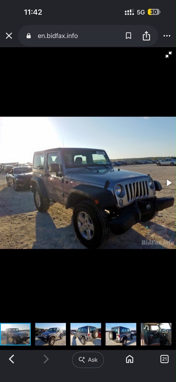2015 Jeep Wrangler Sport thumbnail 20